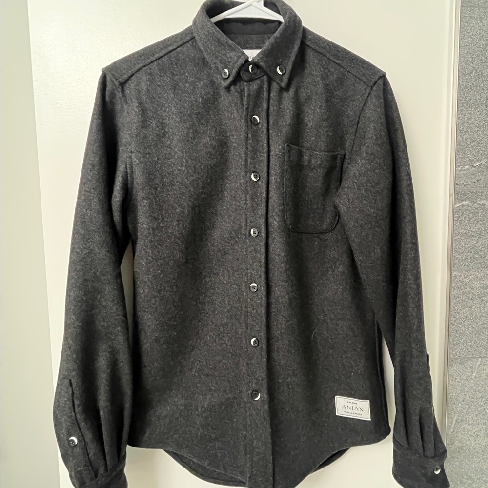Anian tailored modern melton wool